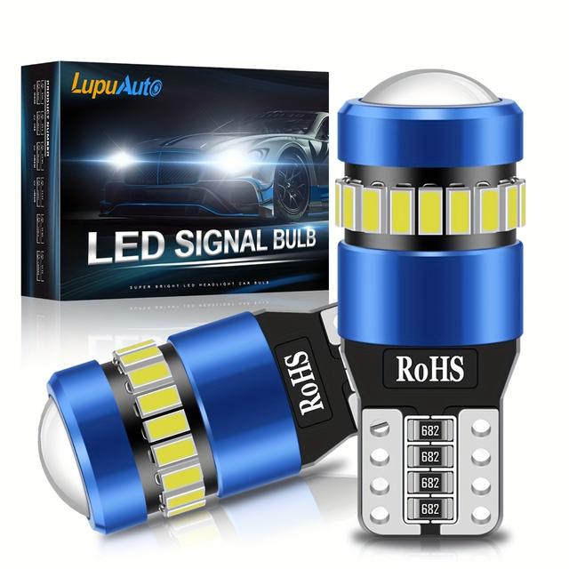 TEMU 2 T10 W5w 194 501 Led No Error Car Interior Lights T10 For Vehicle Interior, 12v, Non-battery, Hardwired, Led Roof Lights For Cars, Special Models Canbus 3014+3030 Chip Instrument Bulb Light