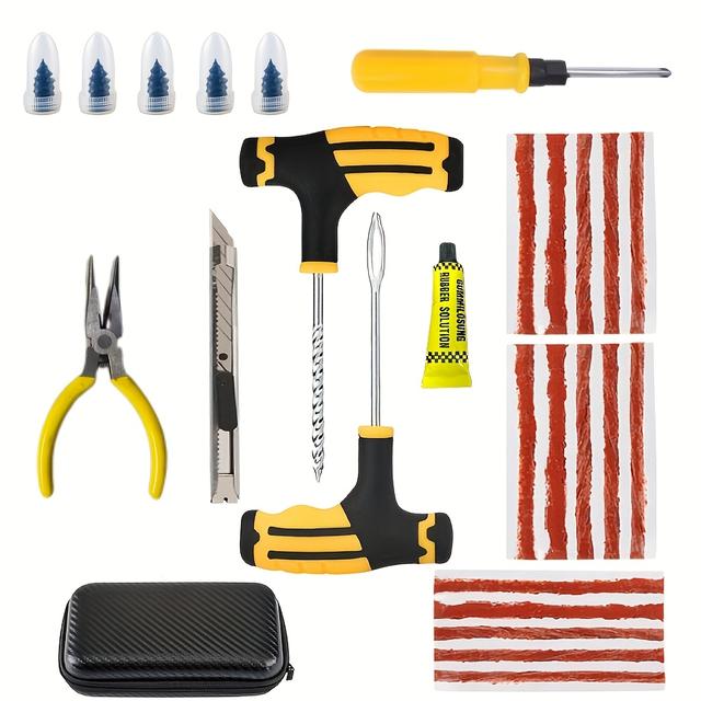 TEMU Набір інструментів для ремонту шин, 14 шт., підходить для універсального ремонту типів шин