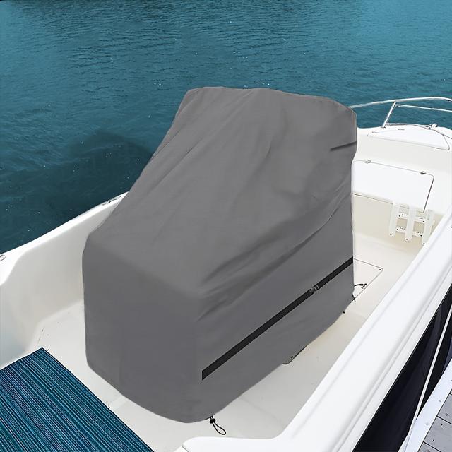 TEMU 1 stuks Console Cover Voor Boten | Geschikt Voor Meerdere Maten, Winddichte Bescherming, Polyester Geweven, Zilverkleur, Merk: Seapisode