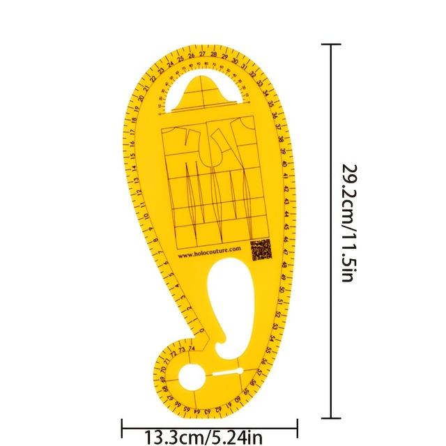 TEMU 【商品名】フィック 服のデザイン用 アームホール定規 フレンチカーブ定規
