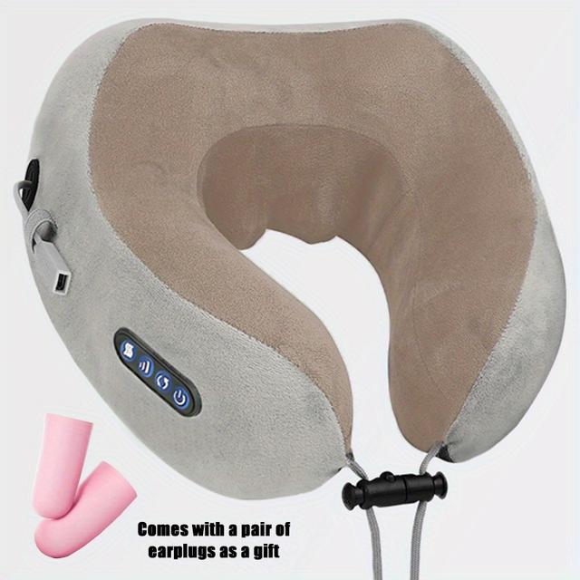 TEMU Portable Electric Massager With - Full Body - Adjustable Speed & U-shaped Massage Chair For Neck, Back, Leg, For Home, Car, Office Use - Compact Travel Massager Device