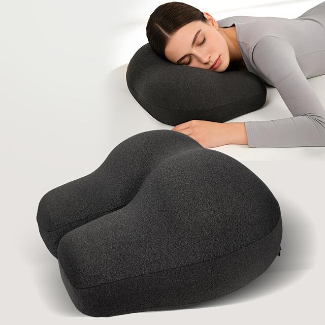 TEMU Almohada de espuma en forma de cadera, almohada de cuerpo entero para dormir de lado, espalda o estómago - Funda extraíble y lavable