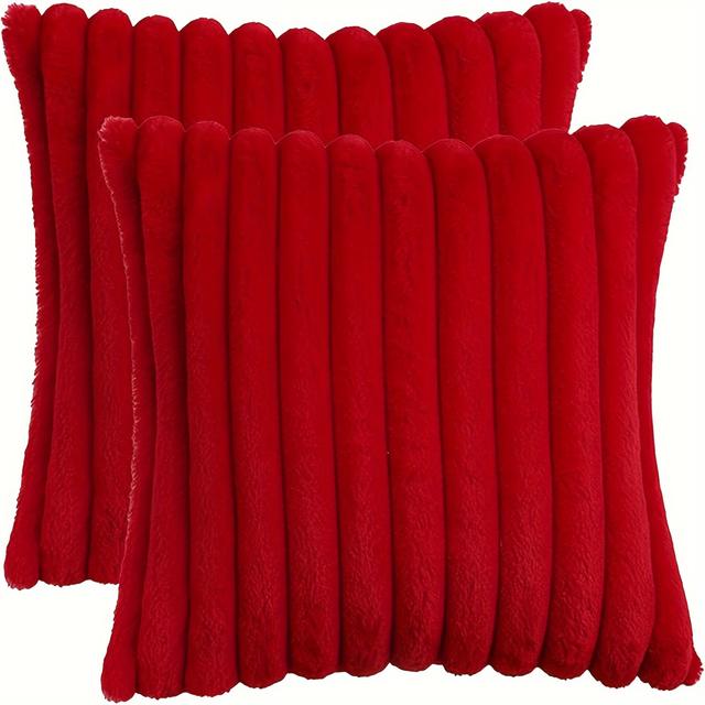 TEMU 2 darabos karácsonyi dekorációs párnahuzat szett, puha műszövetből, tökéletes kanapé párnákhoz