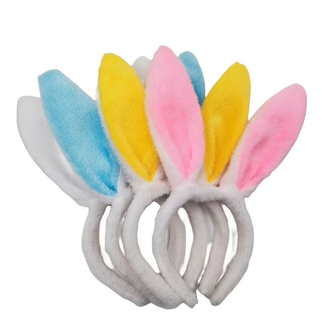 TEMU 4 ks Roztomilé Vícebarevné Velikonoční Čelenky s Králíčka, Vhodné pro Zvířecí Kostýmy, Dárek na Velikonoční Párty