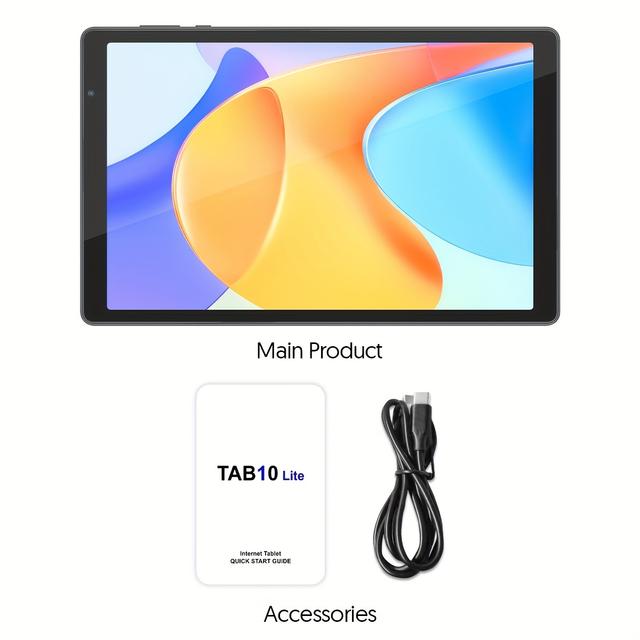 TEMU 10 Inch Android 14 Tablet, Processor, 4gb (2+2) 32gb Rom, Screen, Dual Camera, Large Capacity Battery, 1280 X 800 Ips Screen, Wifi (blue), Tablet, Pad, Tablet, Pad