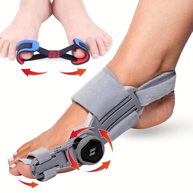 TEMU Toe Corrector With Rotating Knob, Universal Fit For Left & Right Foot