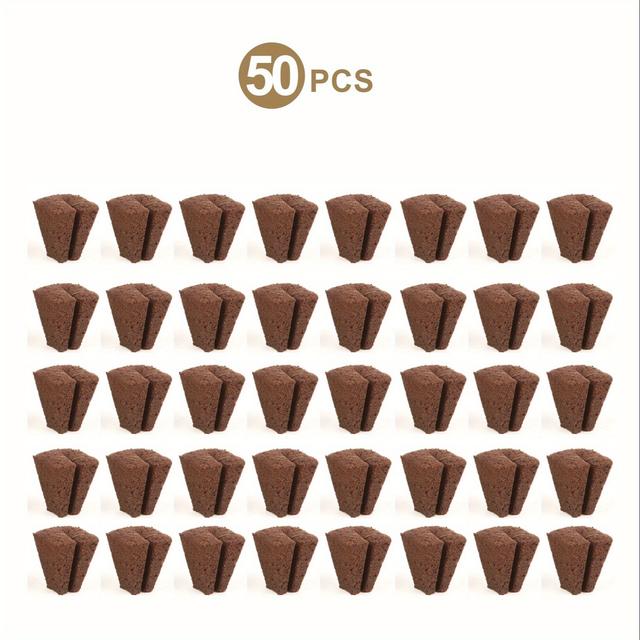 TEMU /75 Peças de Cubos de para Bandejas de de 72 Células, Clonagem e Transplante para Plantas com Flores, Filodendro, Suprimentos de Jardinagem Hidropônica