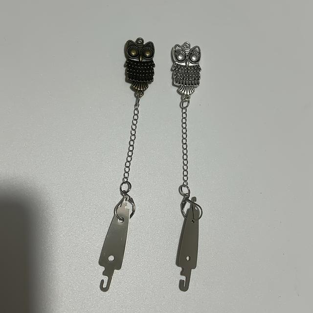 TEMU 【2個セット】フクロウ型針ピン クロスステッチ用 マグネット式針ホルダーと針通し付き 刺繍や裁縫に最適