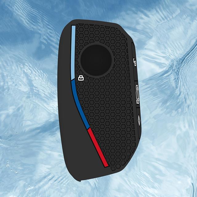 TEMU Silicone Car Key Cover Case For Series X1 X3 X4 X5 X6, 7 Series - Durable Key Fob Protector, Anti-slip Remote Shell