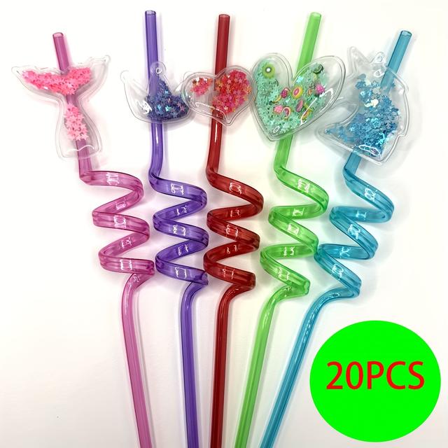 TEMU 20 Pailletées en de Cœur Licorne ; Pailletées pour Fêtes - Réutilisables pour Décorations d'Anniversaire