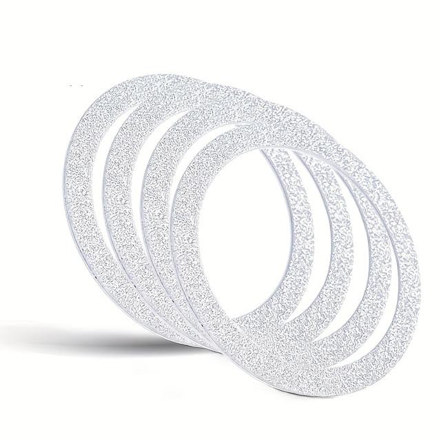 TEMU 4 Pack Universal Magnetic Ring, Jsoerpay Sticker For All Phone Cases & Wireless Charging, /phone Holder Conversion Kit, Silvery
