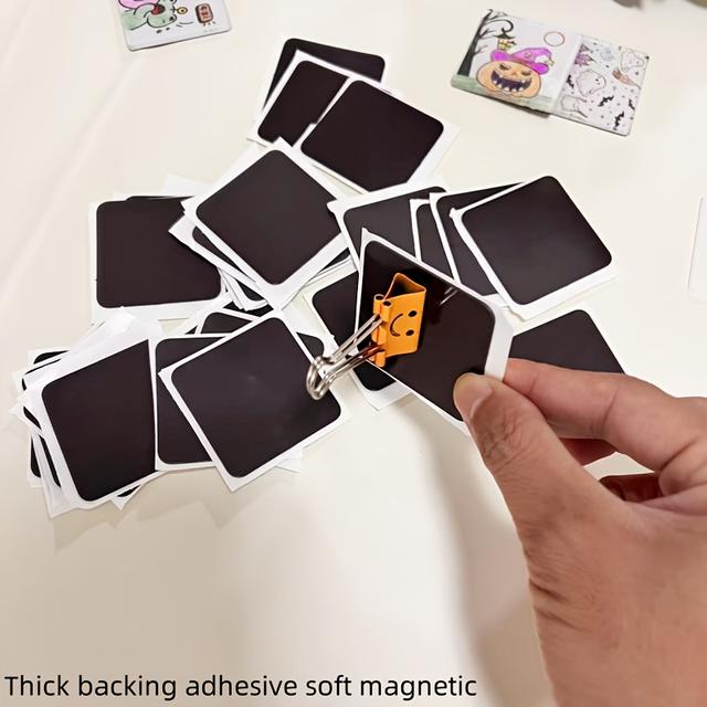 TEMU Paquete de 30 Imanes Suaves Autoadhesivos, Tamaño 1.97in*1.97in Cuadrados Engrosados - Adsorción Magnética - Adecuado para Manualidades DIY y Material para Imanes de Nevera