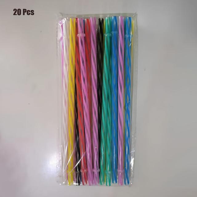 TEMU 20/32/50/100 st Återanvändbara Plastsugrör med 2 Rengöringsborstar för Masonburkar, Tumblers, 9 Tum Genomskinliga Färgade Obrytbara Dryckessugrör med 1 Sugrörsfodral
