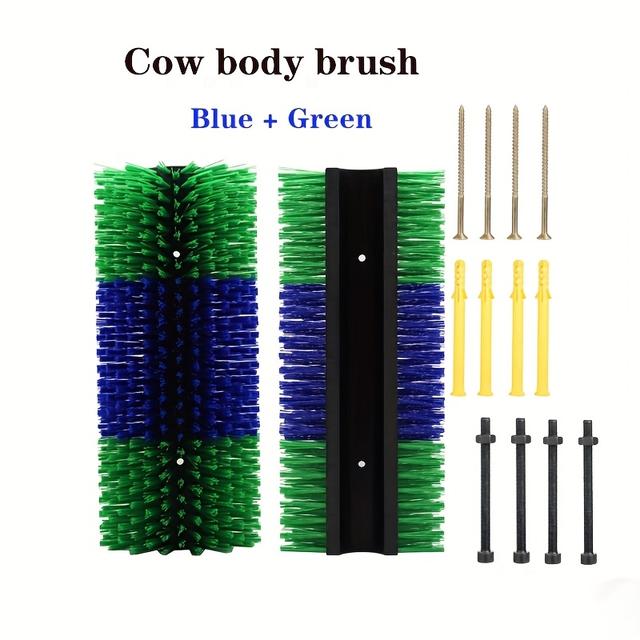 TEMU 1 stuks/2 stuks Vee Krabborstel, Paarden Schraper Borstel, Koeien Lichaam Borstel, Geiten Kam Borstel, Vee Jeuk Borstel, Vee Reiniging Massage Borstel Kit