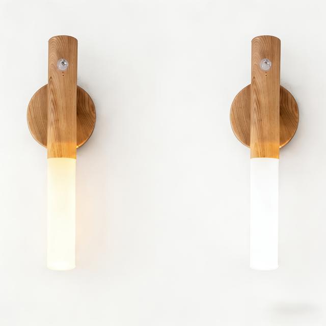 TEMU 2pcs - -sensor Wall Light With Magnetic Mount, Usb Rechargeable, No Drilling, 3-level Dimming. Ideal For Wardrobe, Stairs, Cabinet, Hallway, Bedroom. Christmas Decoration & Ambient Lighting.