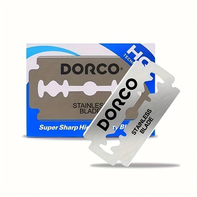 TEMU Stück Super Scharfe Edelstahlklingen - Doppelseitig, Geruchlos, Ideal zum Trimmen von Bart & Schnurrbart, Geeignet für Alle Hauttypen, Perfekt für Manuelle Rasierer