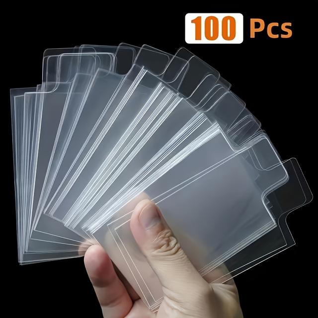 TEMU 100 Sleeves, Suitable For Rigid Or Semi-rigid Cards