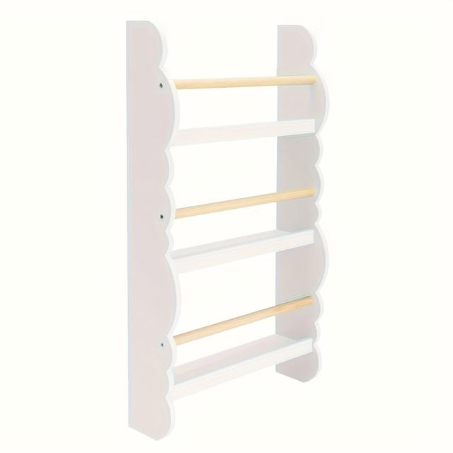 TEMU 1pc Bookshelf Ledge Book Organizer With Bookshelves Bookshel For Storing Books Pine E1 Mdf Playroom Conference Room