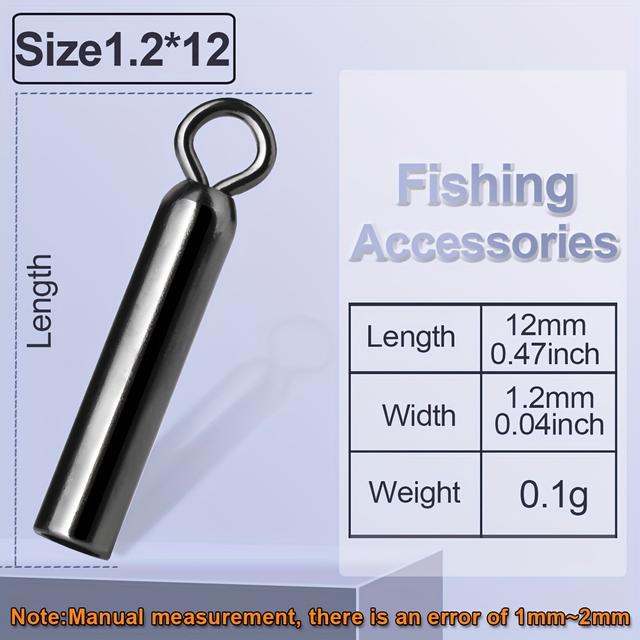 TEMU 피쉬트립 낚시 부표 커넥터 부표 바버 액세서리 25개 스테인리스 스틸 낚시줄 고정 튜브 야생 낚시 붕어용