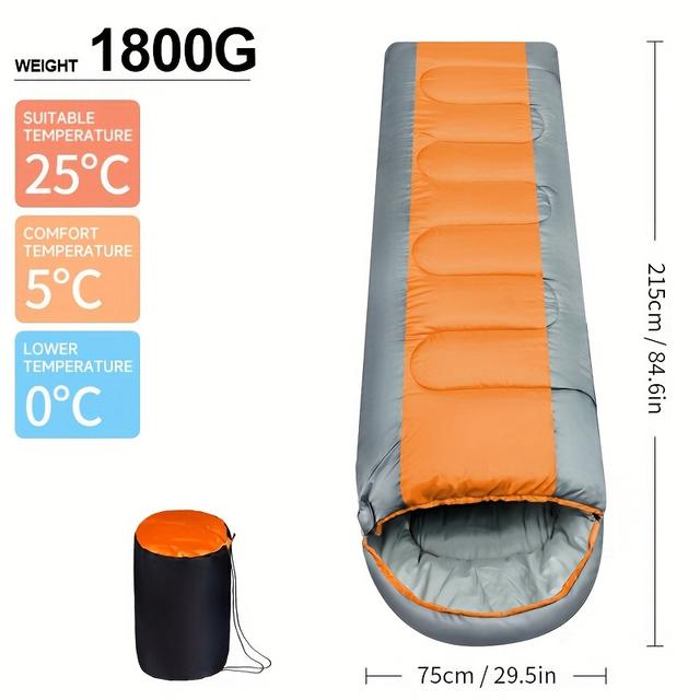TEMU Adult Sleeping For Outdoor Camping, Travel, And Hotel Use, Thickened For Warmth And Protection Against The Cold, Suitable For Single And Double Occupancy In Summer