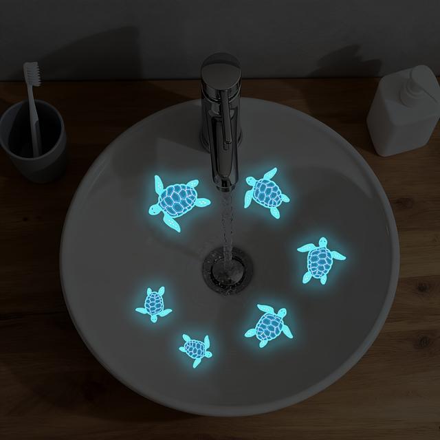 TEMU -the-dark Turtle Sink Stickers, Cute Bathroom Decor Stickers, Decorations For The Bathroom Sink