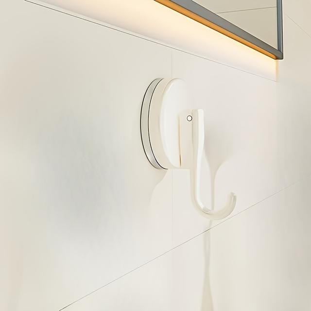 TEMU 1 ks Silný přísavkový držák - instalace bez vrtání, snadná instalace, ideální pro dlaždice v koupelnách a kuchyních, vysoce odolný vakuový držák na ručníky