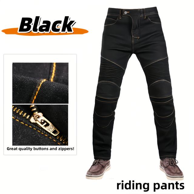 TEMU Motorcycle Riding Pants, Fashion Straight Jeans, Stretch Jeans, Vintage Style Rider Pants.
