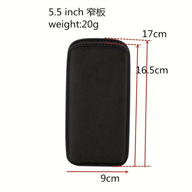 TEMU 1pc Mobile Phone Bag Dustproof Phone Case 4.7/5.5/6.7-6.9 Inch Phone Case Protective Cloth Cover Portable Direct Insertion Inner Bag