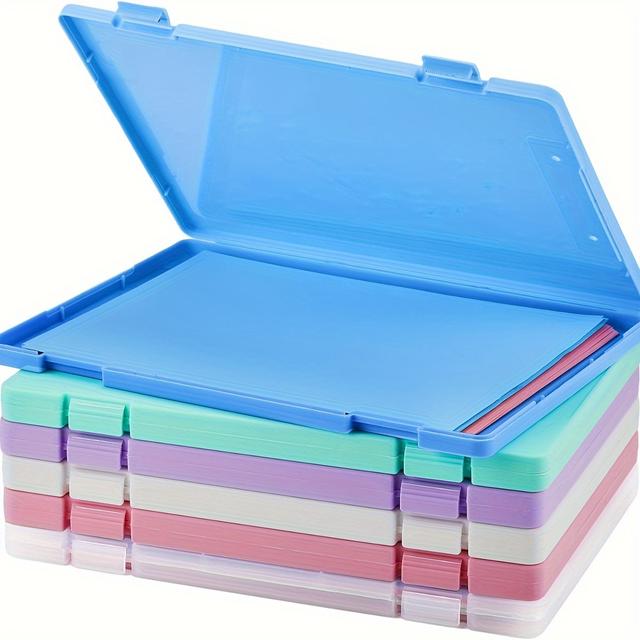 TEMU 6 Cajas de Documentos A4 : Material PP, Impermeable, Fácil de Limpiar y los Archivos de Daños - Adecuado para el Hogar, y