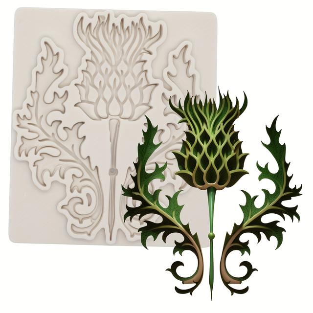 TEMU Silicone Cake Mold, Resin Mold, Clay, Gypsum Decoration, Flower Paper Cupcake Chocolate Cake Decoration Kitchen Baking Tool Mold