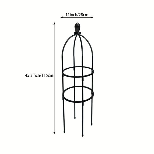 TEMU Egyetlen növényfogó keret, alkalmas kültéri és beltéri cserepes növényekhez a kertben. Ez a kerek obeliszktartó egységesen tervezve , így nincs szükség összeszerelésre.