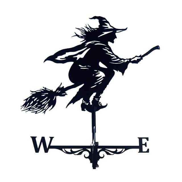 TEMU Metal Wind Vane - ' Delivery Directional Guide, Durable Outdoor Decor For Home And Garden, Delivery Villa Style, Metal Material, Garden Decor | Mystical Decor | Metal Wind Van, For Halloween