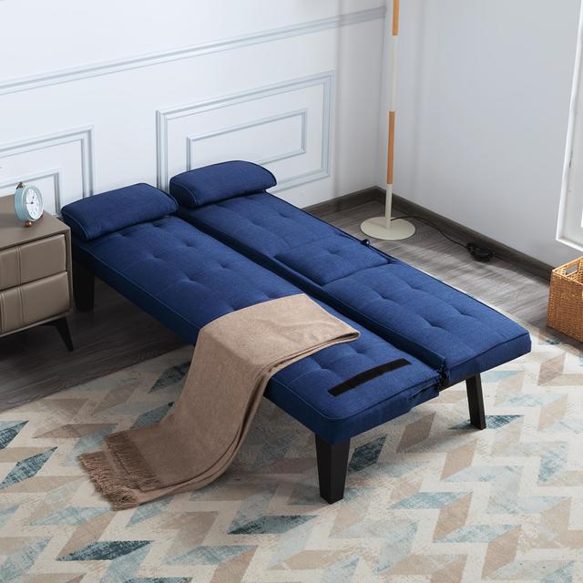 TEMU From, Foldable Sofa Bed, Multifunctional Small Space Weapon, Hardwood Frame With Fabric Cover, Suitable For Living Room Apartments