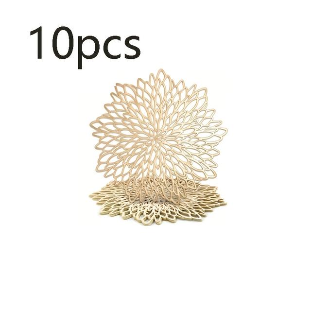 TEMU 10 Stück robuste Platzsets, für Feiertage, Hochzeitsfeiern, Restaurants und als Wohnaccessoire, sehr beliebt