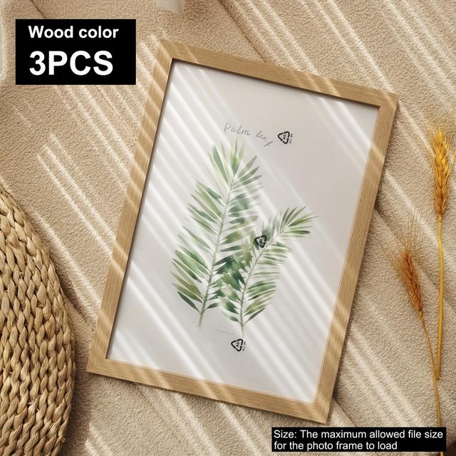 TEMU 3er-Set Holz-Fotorahmen