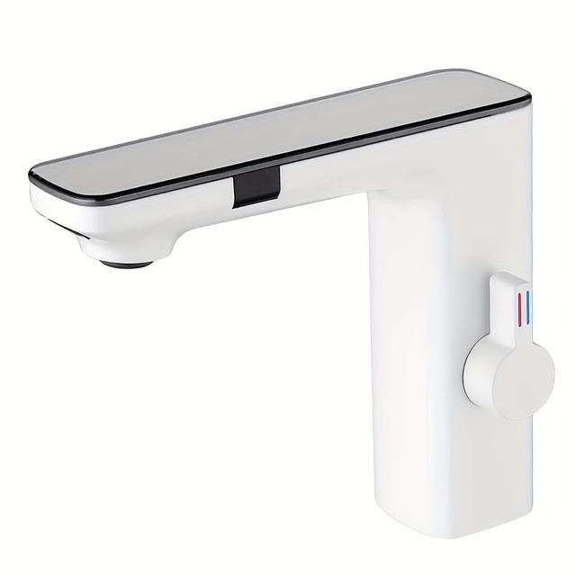 TEMU Sink Faucet For Bathroom, Waterfall Style Basin Faucet, Single Hole Waterfall Faucet