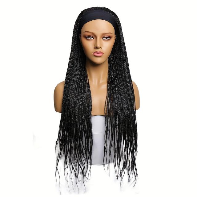 TEMU Perruque Bandeau Realove Ombre 26" pour Femmes - Longues Micro- Synthétiques, Bonnet en Filet Extensible, Fabriqué à , Accessoires de Perruque