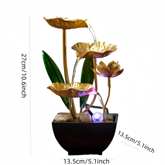 TEMU Small Indoor Fountain Automatic Humidifier Desktop Decor For Living Room And Bedroom Relaxation Craft