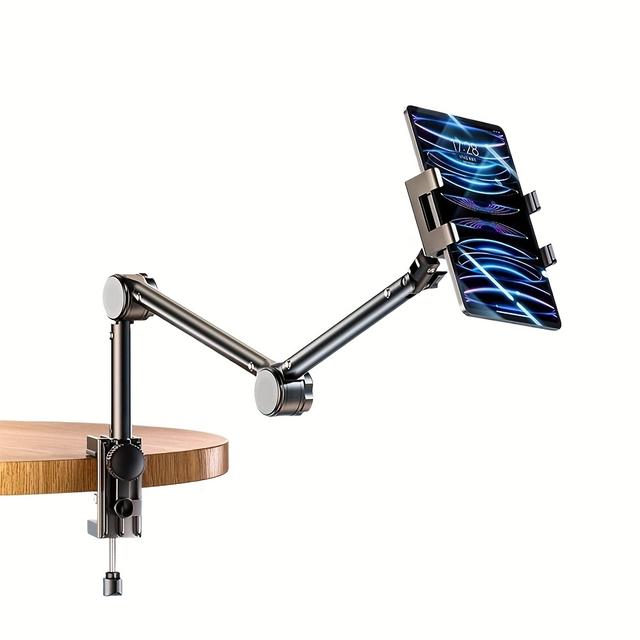 TEMU Tablet Stand Phone Stand For Bed, Bed Base, Tablet Stand, Tablet Holder, Flexible Adjustable Arm For Bed, 360° Rotation, Simple And Comfortable Compatible With 4.7-13 Inch Display, Ipad, Kindle