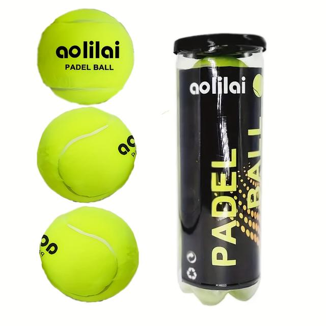 TEMU Professional Paddle Tennis Balls For Girls And Boys, 45% Wool Paddle Tennis Balls, Can Of 3