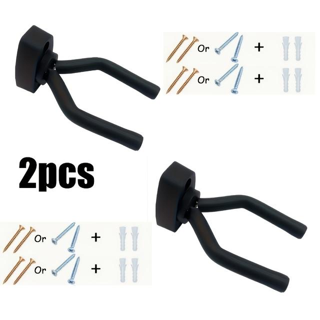 TEMU 2/6pcs Guitar Wall Hanger, Hook Holder, Wall-mounted Guitar Hanger For Electric Guitar, , Guitar, Guitar Accessorie
