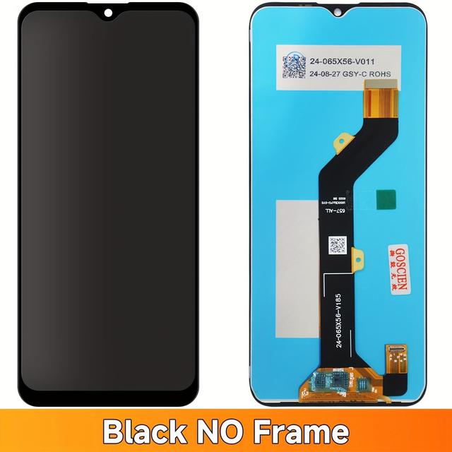 TEMU For Spark 6 Go 2020 2021 2022 Touch Screen Digitizer Assembly With Frame 6.52 Inch Lcd Display Compatible - Gift For Kits