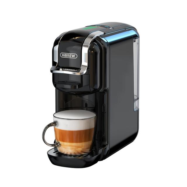 TEMU Hibrew 5in 1 Multiple Capsule Coffee Machine Hot/cold Dg Cappuccino Nes Small Capsule Ese Pod Ground Coffee Cafeteria 20bar H2b
