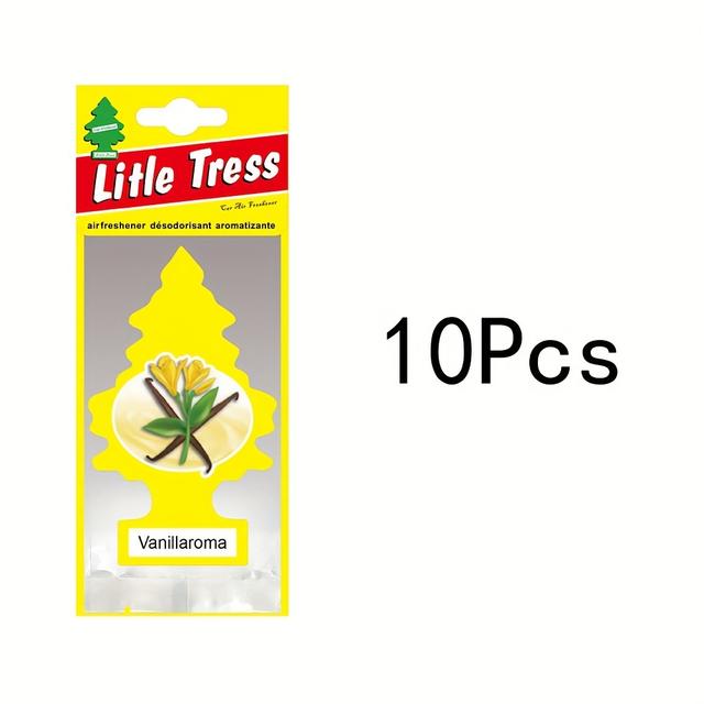 TEMU Litle Odświeżacz Powietrza | Wiszące Drzewko Papierowe do Domu | Waniliowy Zapach | Zestaw 5 Sztuk