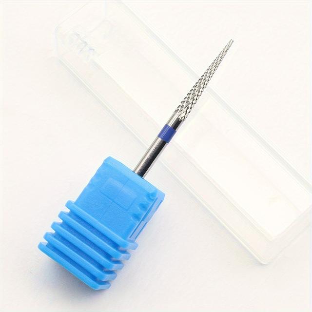 TEMU 1pc Of Carbide Nail Drill Bit For Manicure Machines, Suitable For Electric Nail Drills And Nail Care Additions