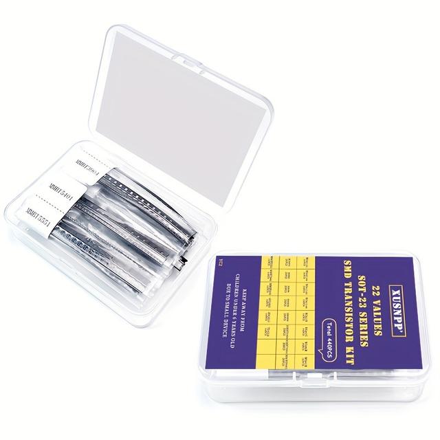 TEMU 440шт Набір Транзисторів SOT-23 - BC807, BC817-40, BC847C та Інші - Ідеально для Електронних Проектів