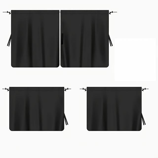 TEMU 4ks Sada Závěsů na Soukromí do Auta - Ideální pro Sedany & SUV, Obsahuje Děliče Zadních Sedadel a Bočních Oken s Úložnou Taškou