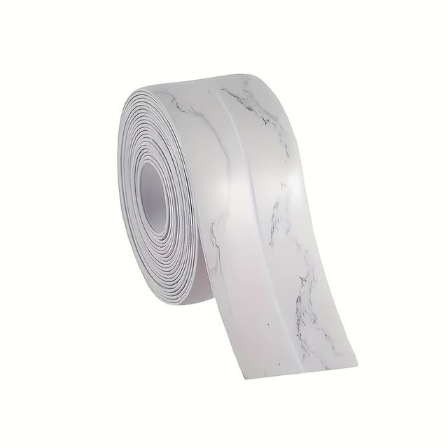 TEMU Pvc Self-adhesive Caulk Tape, A Sealing Strip Designed For Bathrooms, Kitchens, And Countertops - , Long-lasting Sealant, Making Home Improvements Easier