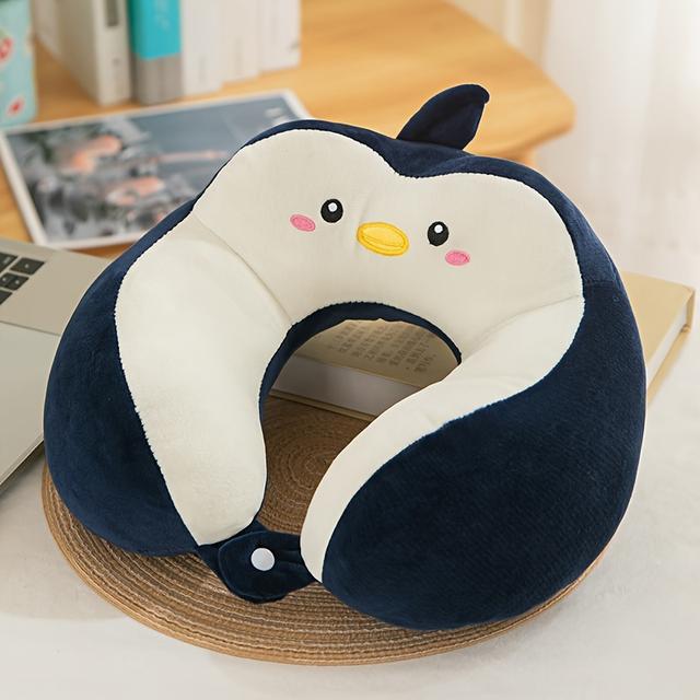 TEMU Cartoon U-shaped Pillow For Adults And Students, Designed To Support The Neck During , Travel Pillows, And Portable Neck Cushions