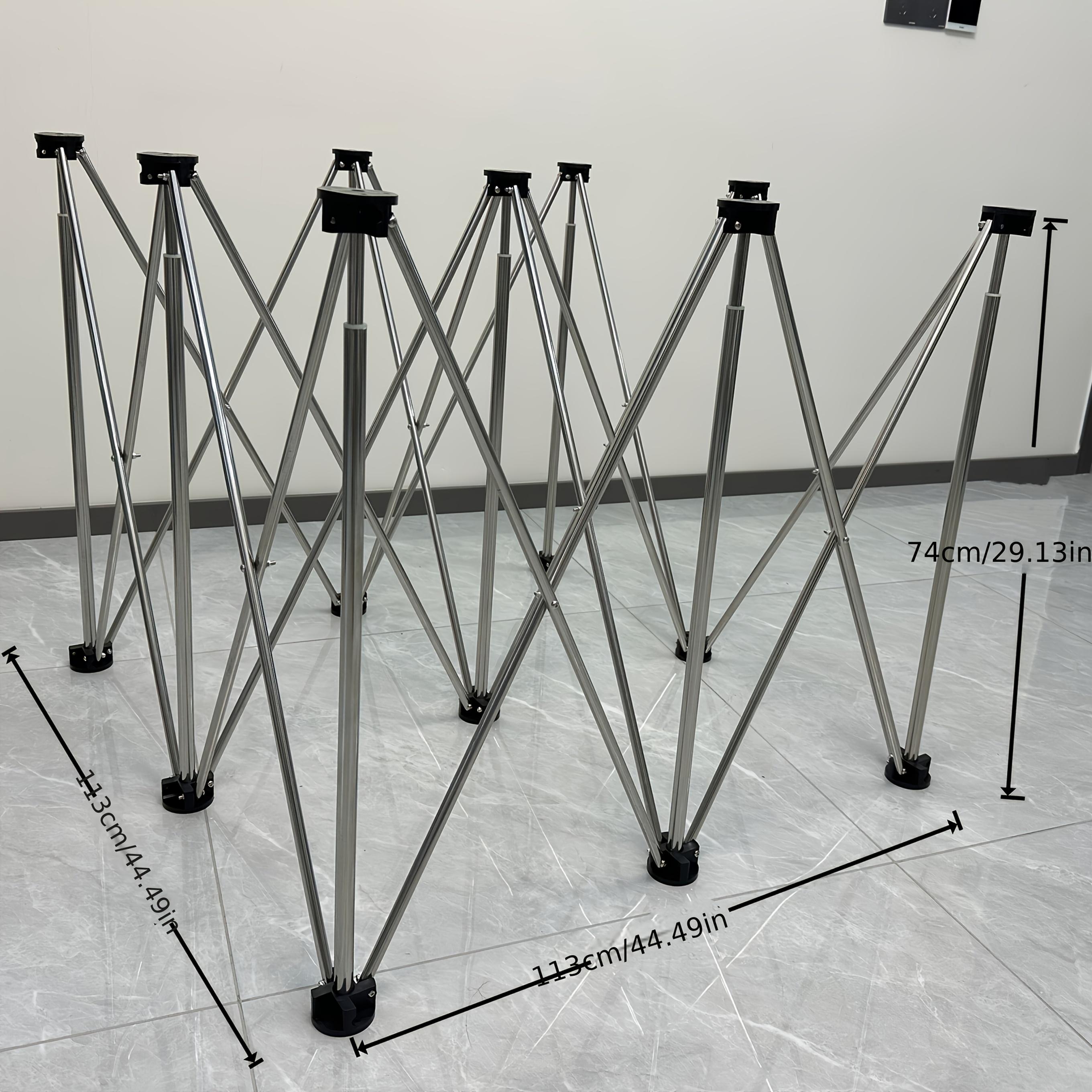 TEMU A Foldable And Portable Workbench With Legs, Made Of Thick Stainless Steel, Suitable For Uses Including Setting Up Stall And Working With Tiles